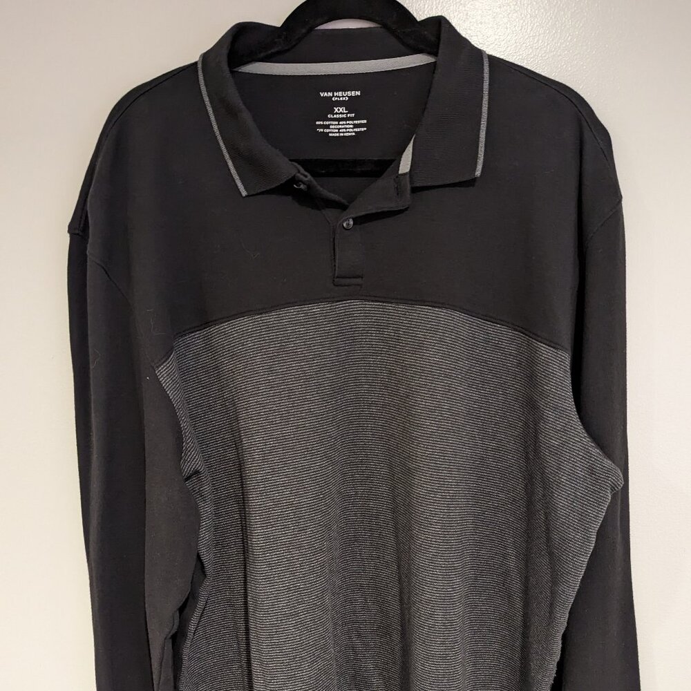 Van Heusen Flex Long Sleeve Polo Mens XXL